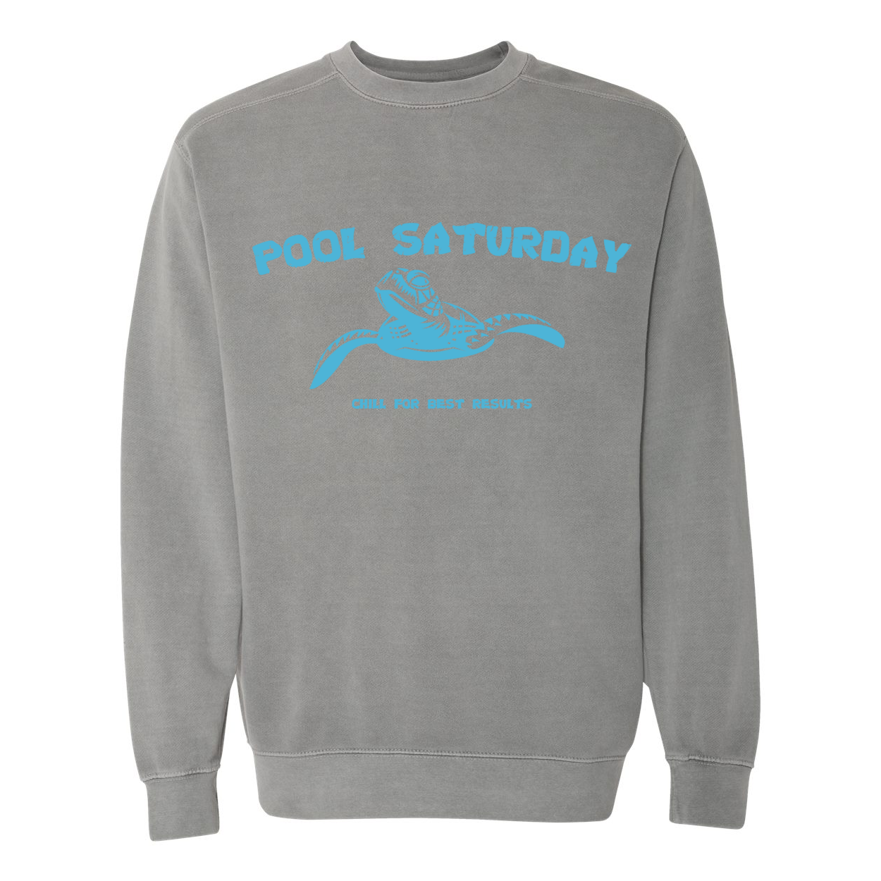 front view. slow & steady ignite gray lifestyle crewneck