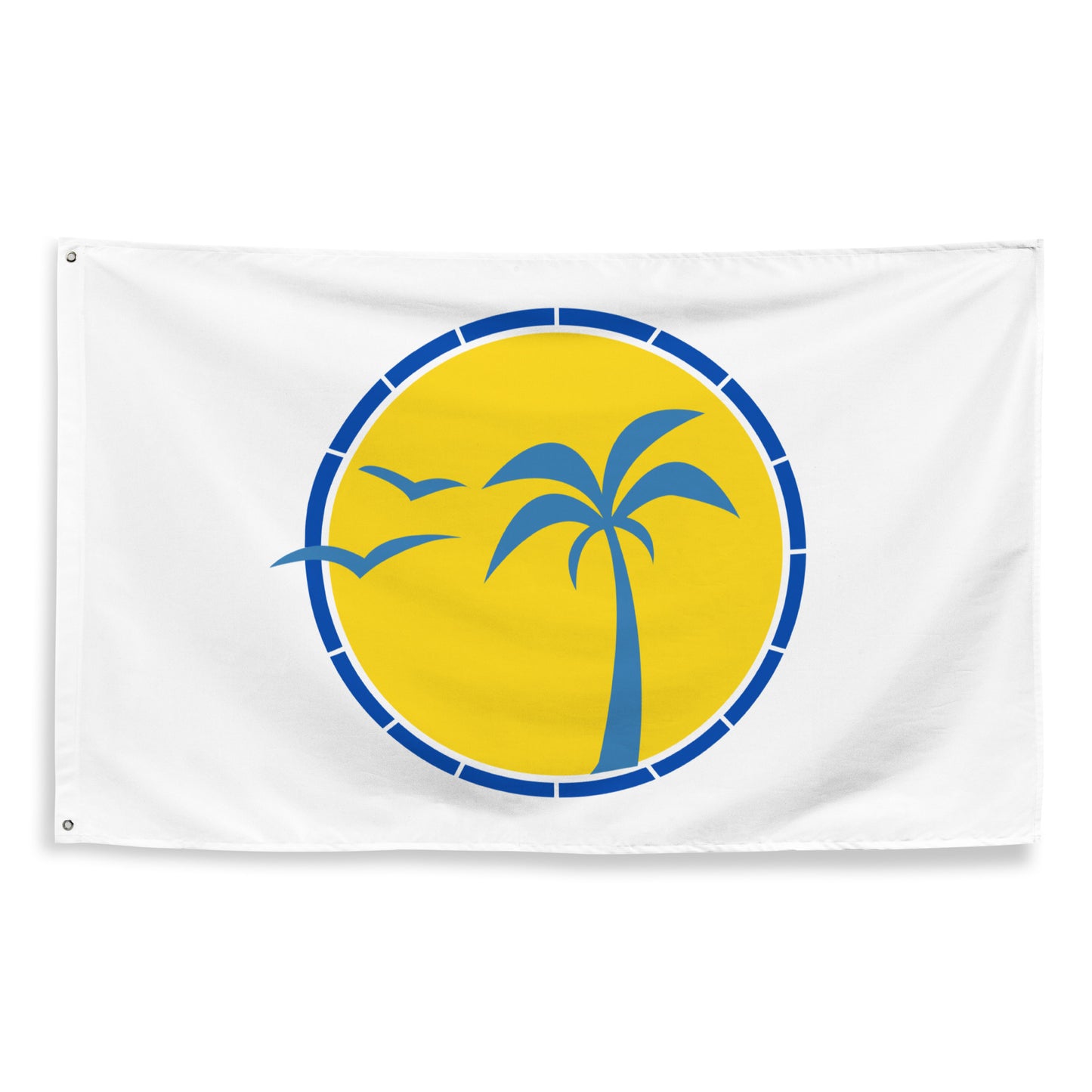 Front View, Palm Tree Flag