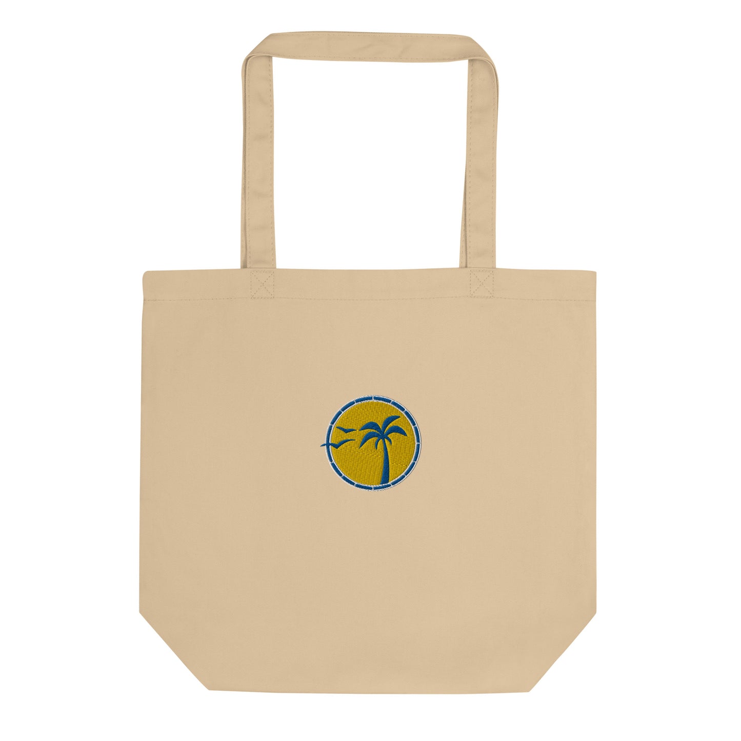 Front View, Palm Tree Tote Bag